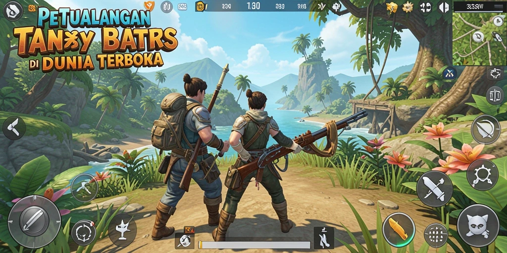 Tangkapan layar gameplay 333V menampilkan dunia terbuka yang menakjubkan.