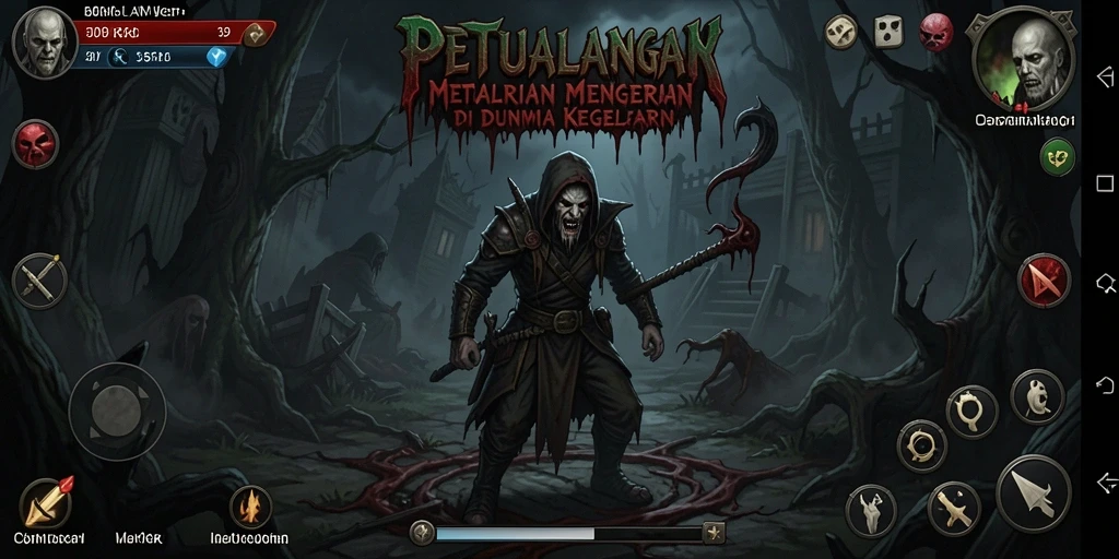 Tampilan gameplay menyeramkan dalam game 55RK yang penuh ketegangan.