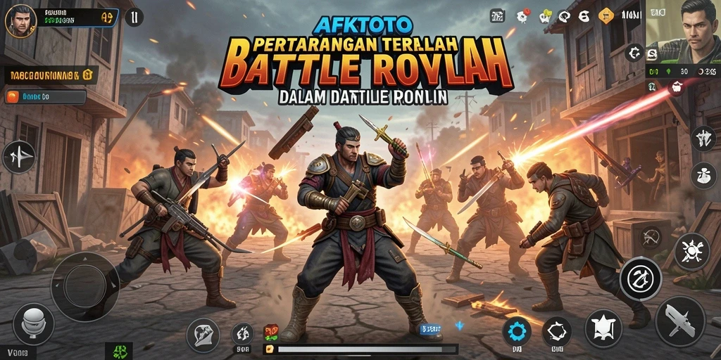 Tampilan gameplay seru dari AFKTOTO dalam pertempuran Battle Royale.