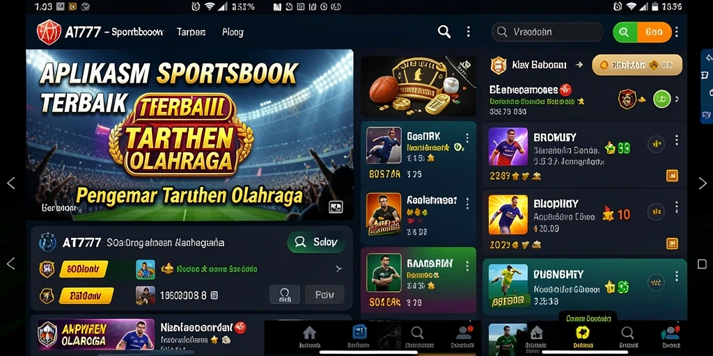 Screenshot gameplay AT777 menampilkan pengalaman taruhan olahraga yang seru.
