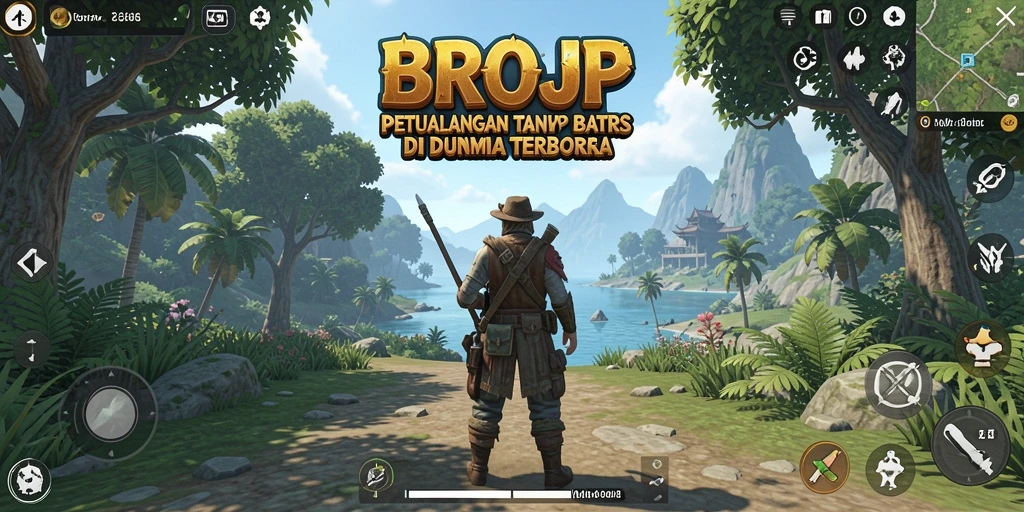 Tampilan gameplay BROJP yang menakjubkan dalam dunia terbuka.