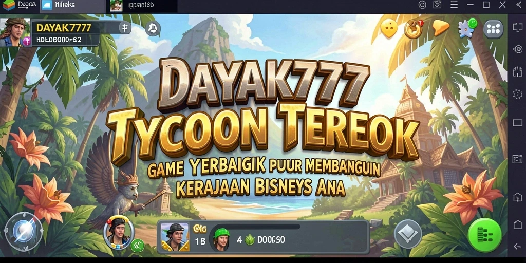 Tampilan gameplay DAYAK777 dengan interaksi bisnis yang menarik.
