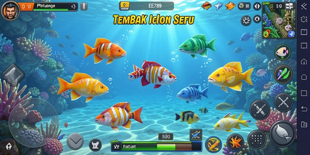 Gameplay seru Tembak Ikan dengan grafis menarik.