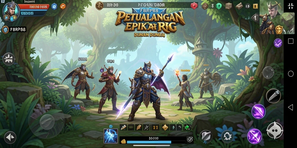 Tampilan gameplay menakjubkan dari FBRP88 yang membawa pemain ke dunia petualangan.