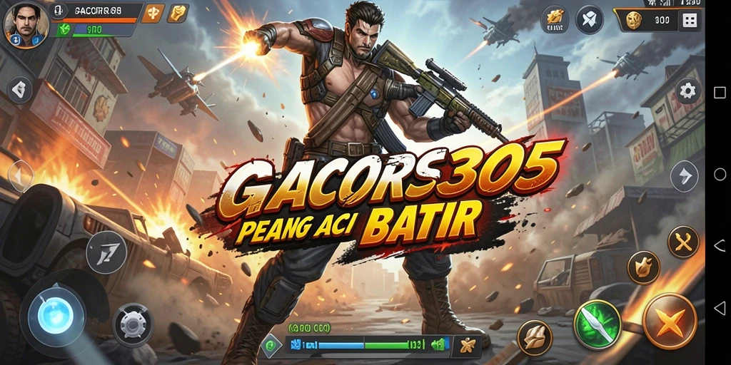Tampilan seru gameplay GACOR305 yang penuh aksi.