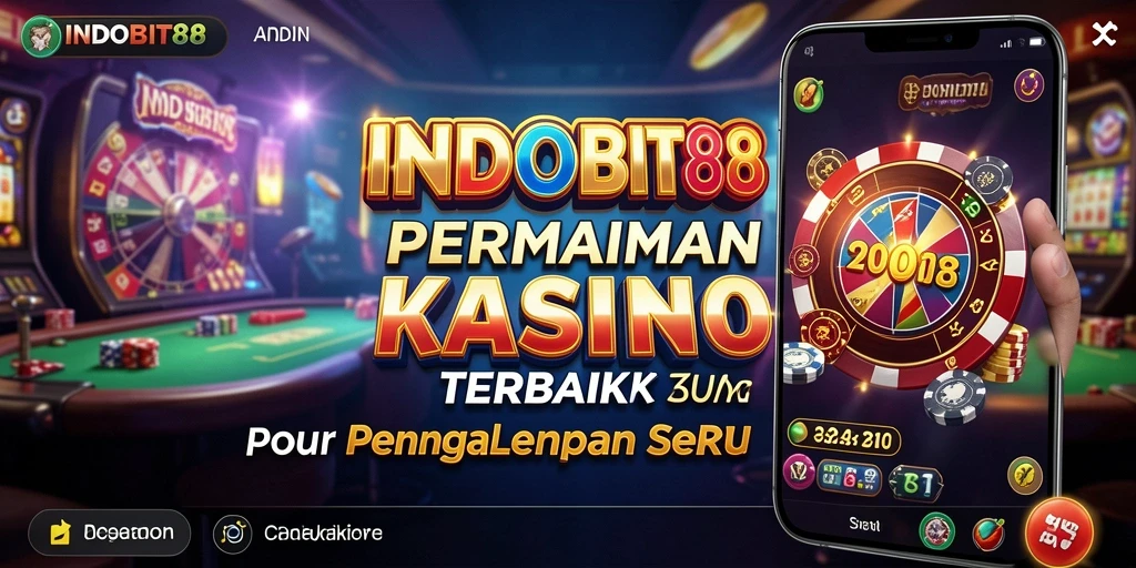 Tampilan gameplay seru dalam aplikasi Kasino INDOBIT88.