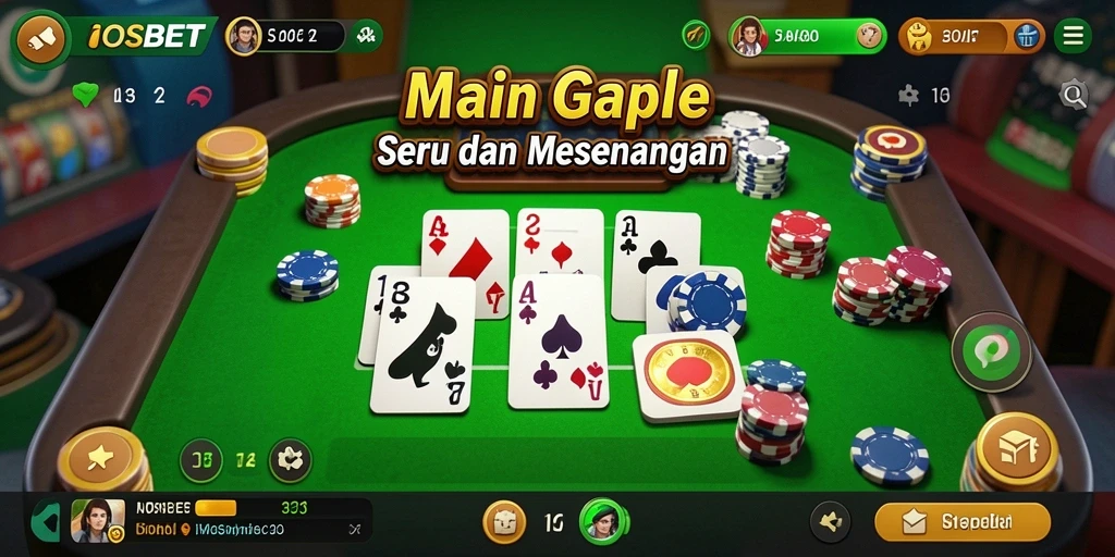Tangkapan layar gameplay <strong>IOSBET</strong> yang menampilkan aksi seru Gaple.