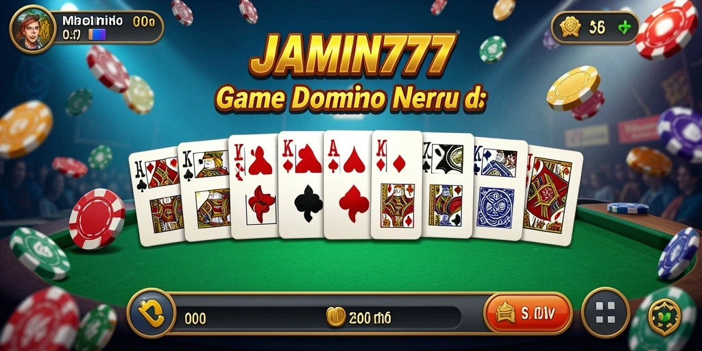 Screenshot gameplay yang menarik dari permainan Domino.