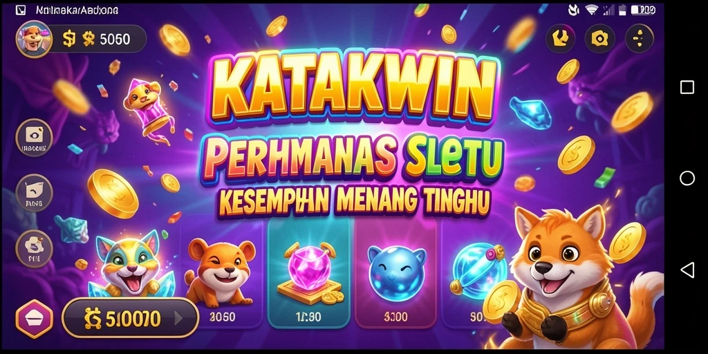 Screenshot gameplay KATAKWIN menampilkan aksi seru dan grafis menawan.