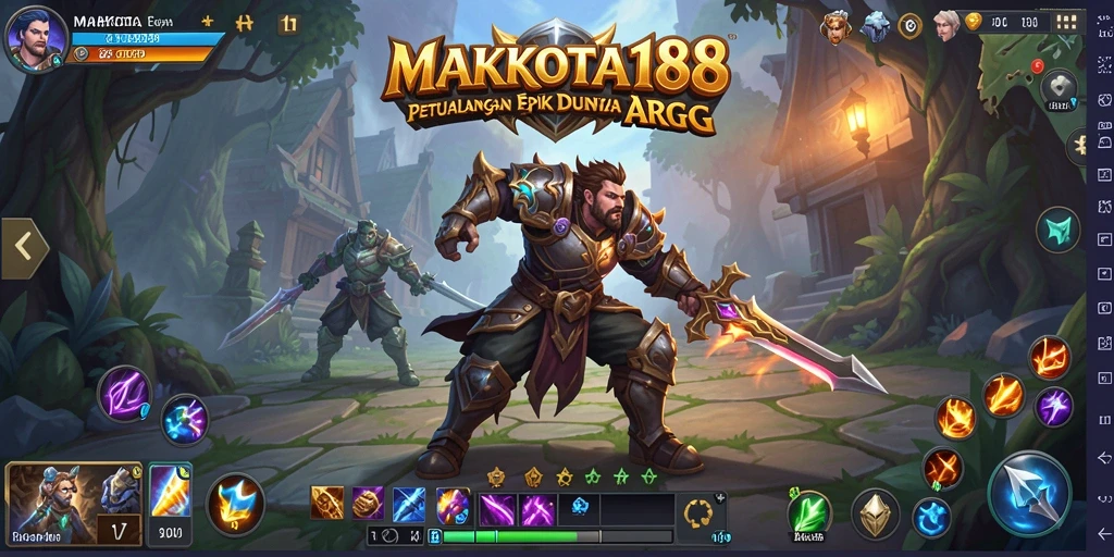 Tampilan gameplay seru di dunia fantasi MAHKOTA188.