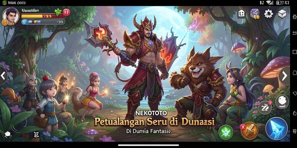 Tampilan gameplay NEKOTOTO yang menarik dan penuh aksi.