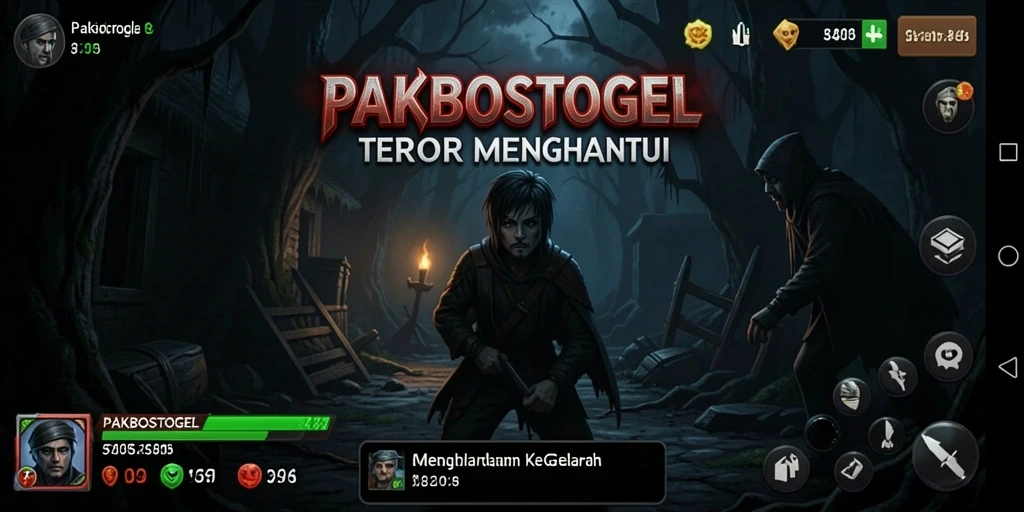 Gameplay PAKBOSTOGEL yang mencekam dan penuh ketegangan.