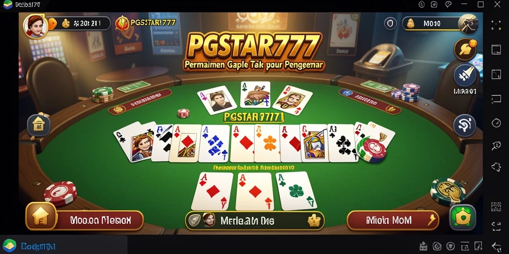 Tampilan gameplay Gaple yang menarik dan interaktif.