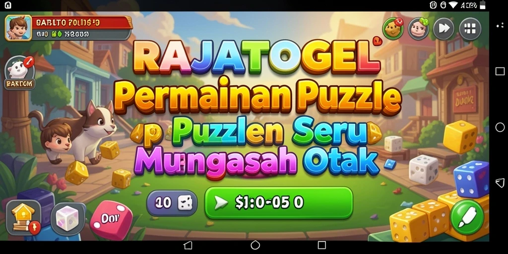 Screenshot menunjukkan gameplay menarik dari RAJATOGEL di level puzzle.
