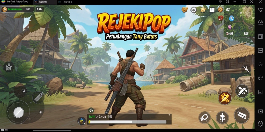 Screenshot menampilkan aksi seru dalam dunia terbuka REJEKIPOP.