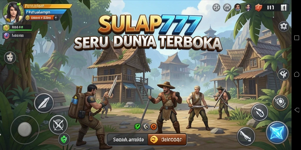 Tampilan luar biasa dari gameplay SULAP777 di dunia terbuka.
