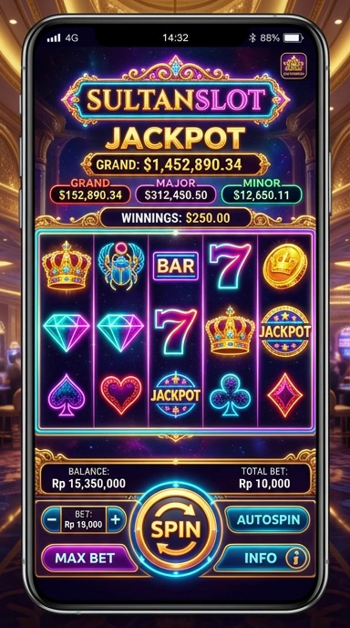 Screenshoot aplikasi sultanslot dengan berbagai pilihan game.